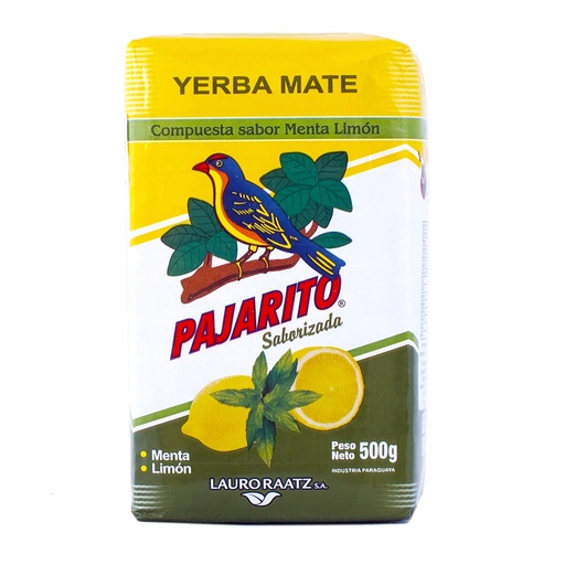 [419] Mate Yerba Elaborada Pajarito Menta Limon 500 gr.